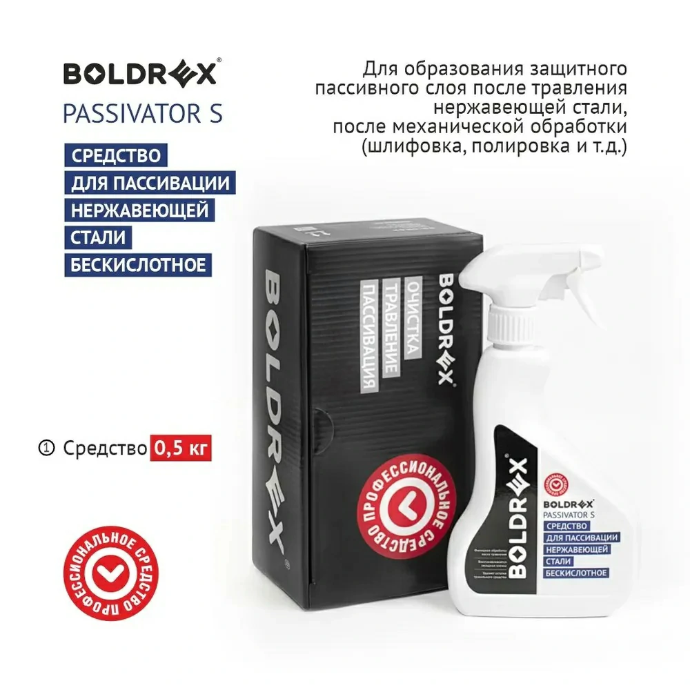 Пассиватор BOLDREX Passivator S - Надёжная Защита для Нержавеющей Стали!